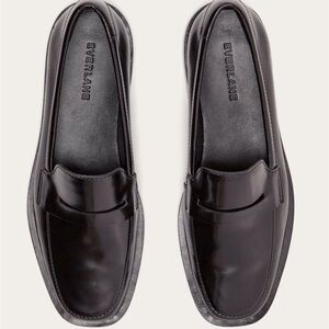 Everlane Woman Size 6 Black Gloss Leather Penny Loafers New